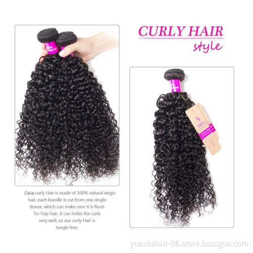 yuexie Free ship wholesale 12a 100%  hair extension cuticle aligned raw weaves brazilian virgin remy human hair bundles
